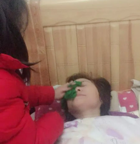 腰椎痛时的照片